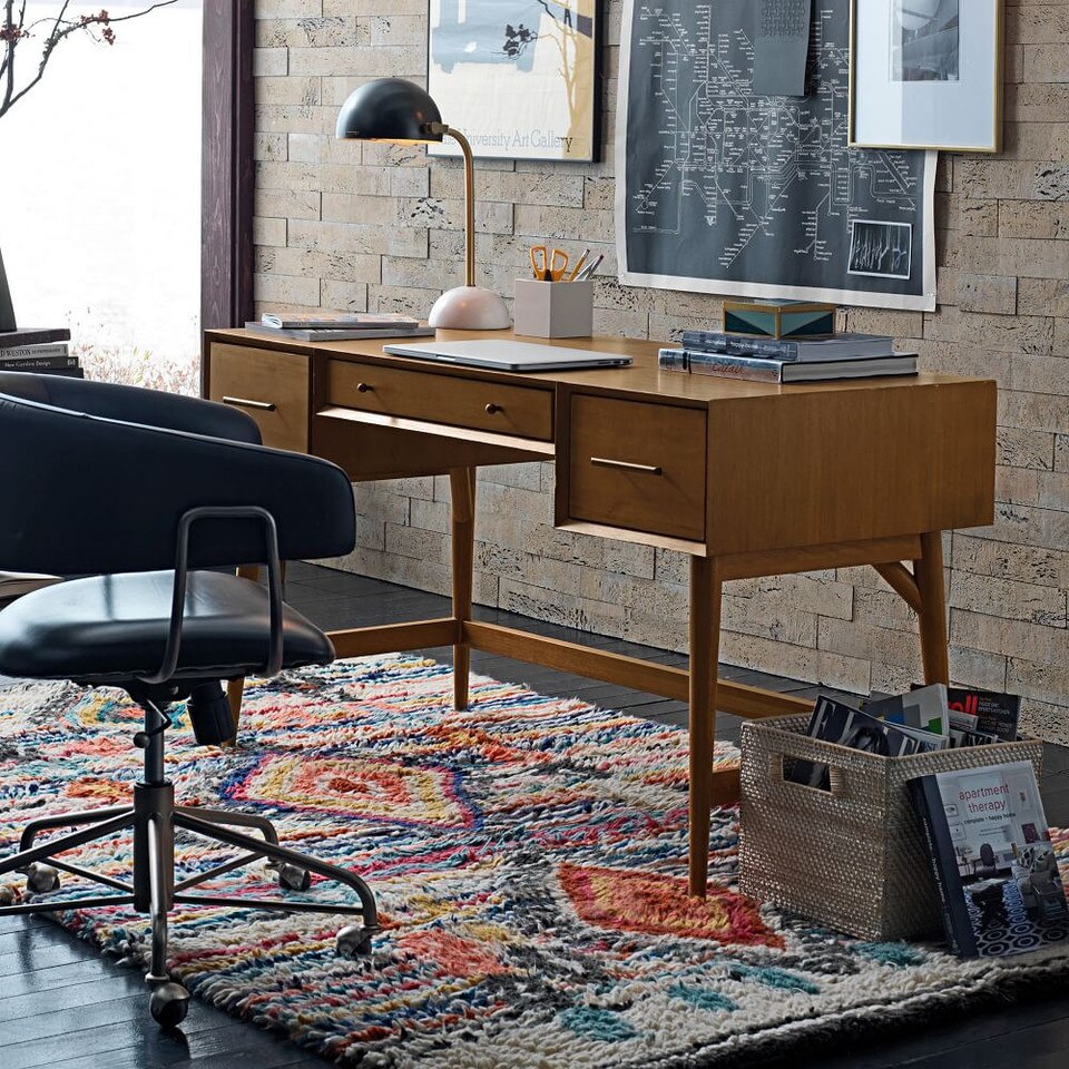 Mid-Century Desk - Acorn | west elm United Kingdom